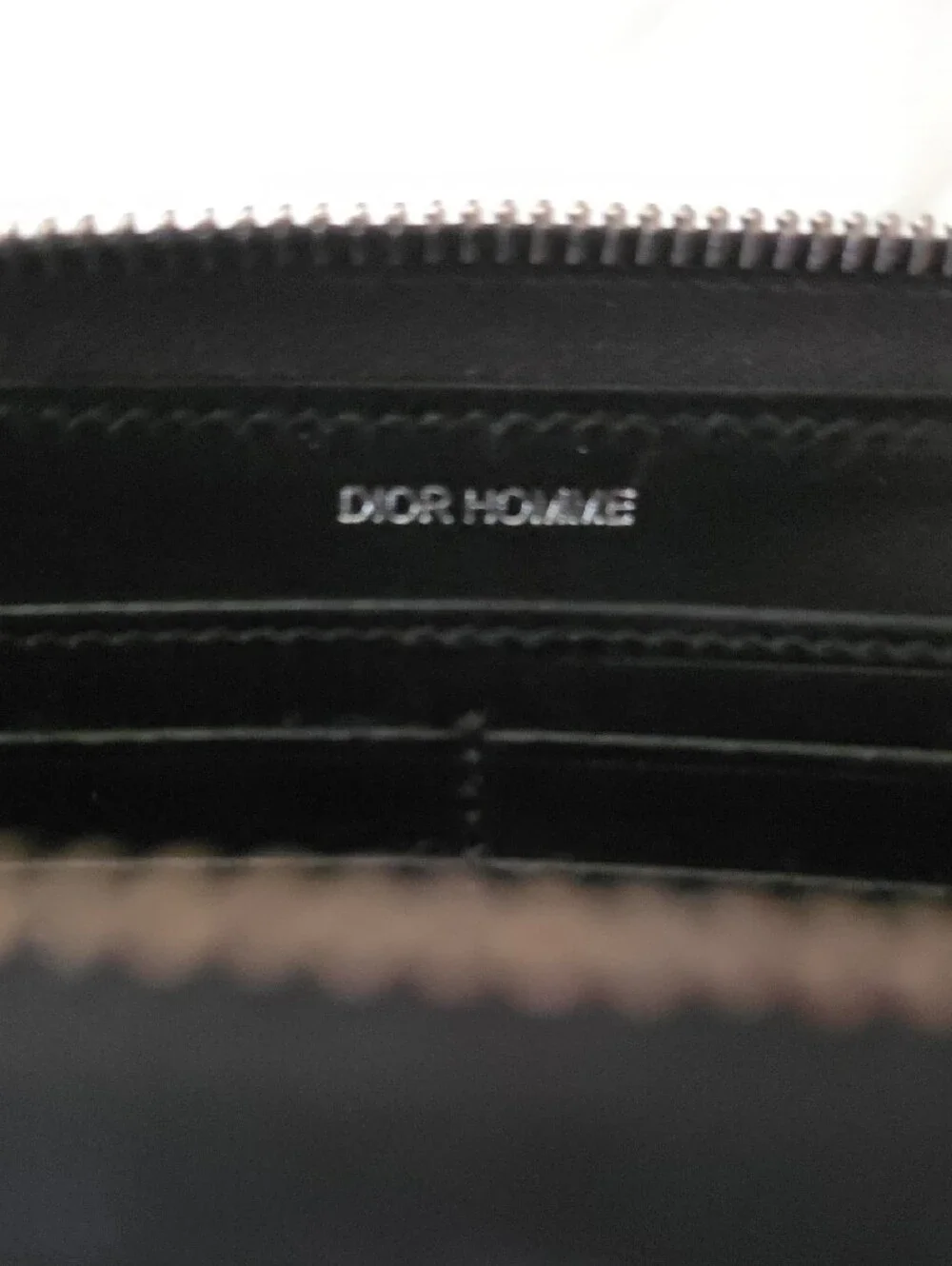 Dior Nomme Classic Black Zip-Around Wallet